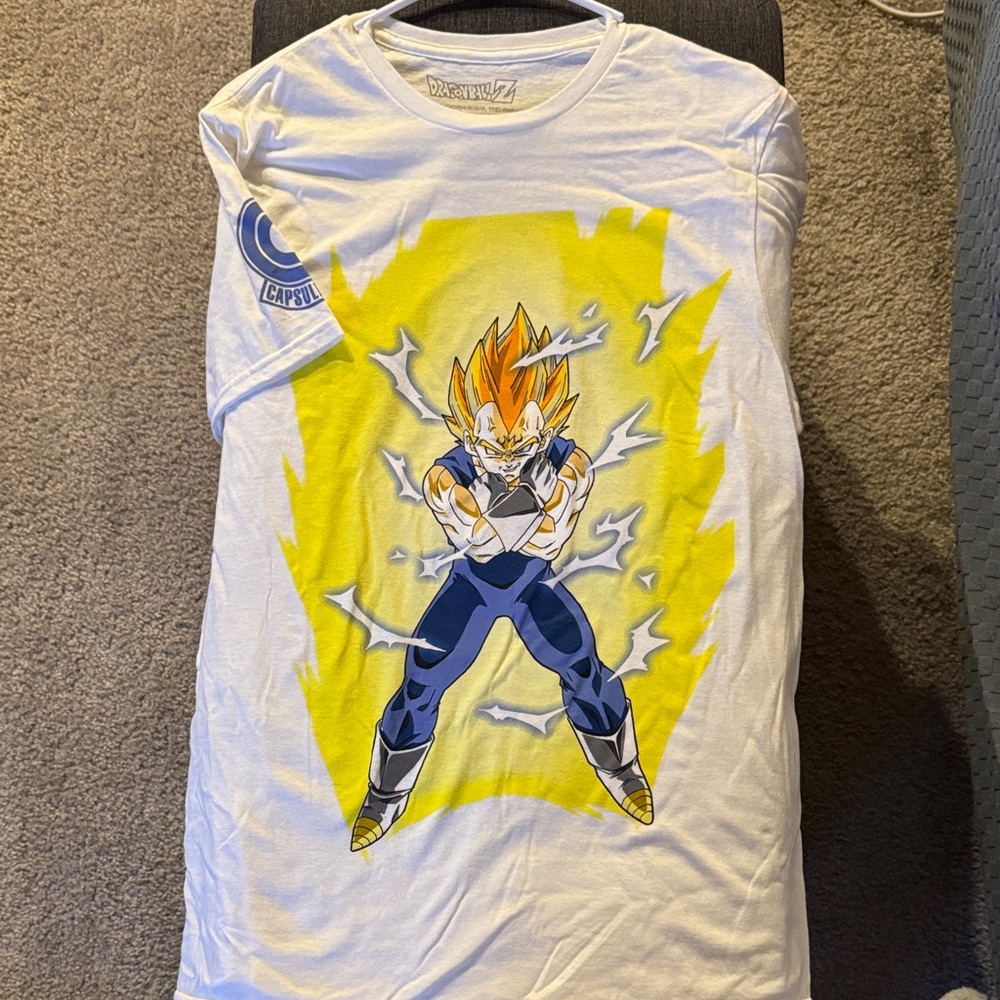 Dragon Ball Z Vegeta White T-Shirt